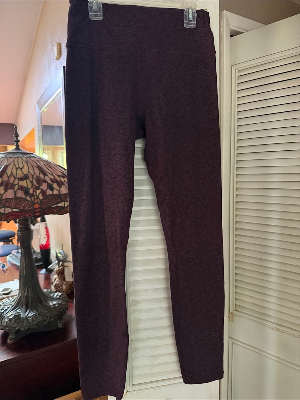 Zyia warmth Women's High-Waist Stretch Leggings - Plum